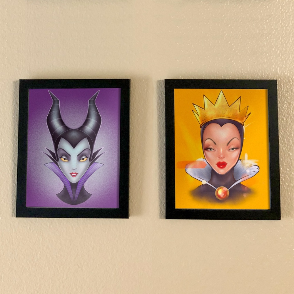 Disney Maleficent and Evil Queen Wall Art